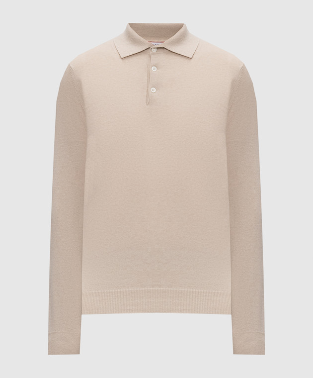 Brunello Cucinelli Бежевое поло из кашемира M2200295