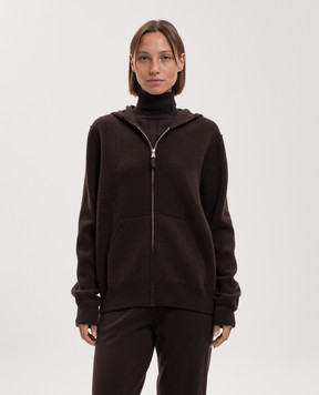 Allude Коричнева спортивна куртка з вовни та кашеміру 26537610