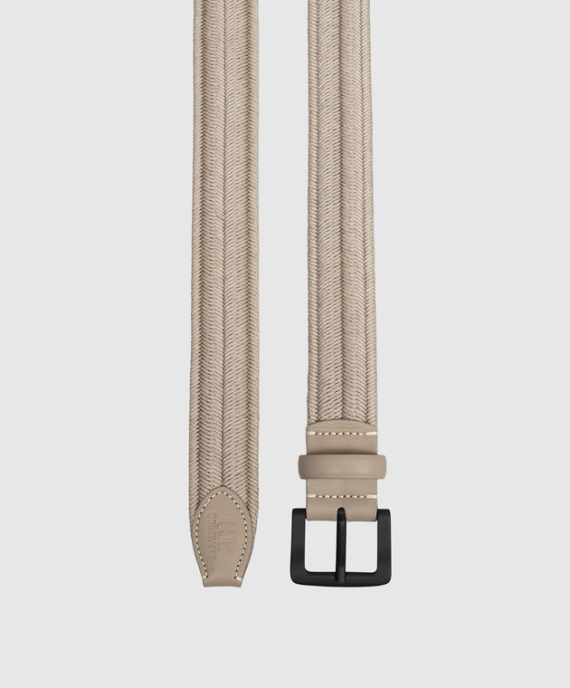 C.P. Company Бежевый ремень с плетением MAC304A110697M изображение 3