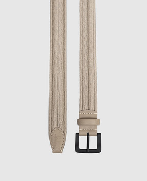 C.P. Company Бежевий ремінь з плетінням MAC304A110697M