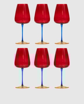 Vema Набір червоних келихів для вина JOY 6 шт JOY55CL