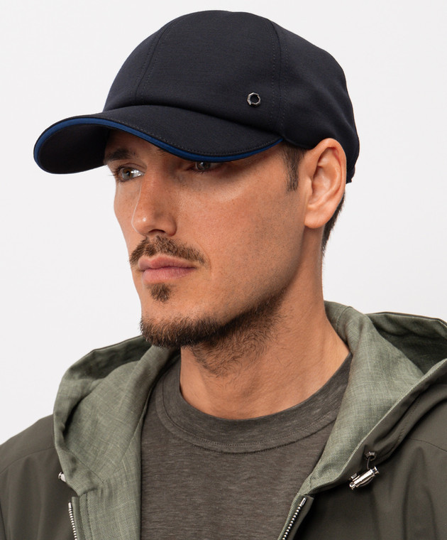 Stefano Ricci Чорна кепка з вовни MCV61TX08EMA0033 зображення 2