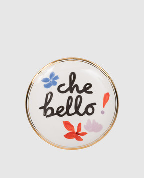 Bitossi Home Біла порцелянова тарілка для хліба What A Beautiful Dish FTB00272