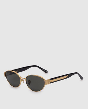 Linda Farrow Черные очки Sheri с позолотой LFL1656C1SUN