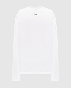 Off-White Білий лонгслів з емблемою Arrow 44MAB09CF26J001