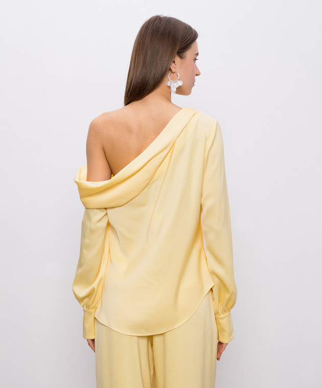Simkhai Желтая блуза Alice на одно плечо 2262081Q изображение 4