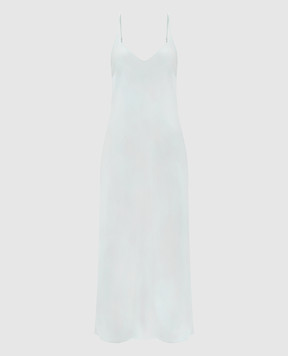 Allude Зеленое платье макси из шелка 26284004