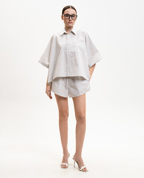 Maison Margiela MM6 Сорочка кольору айворі в смужку S52DL0236M35730