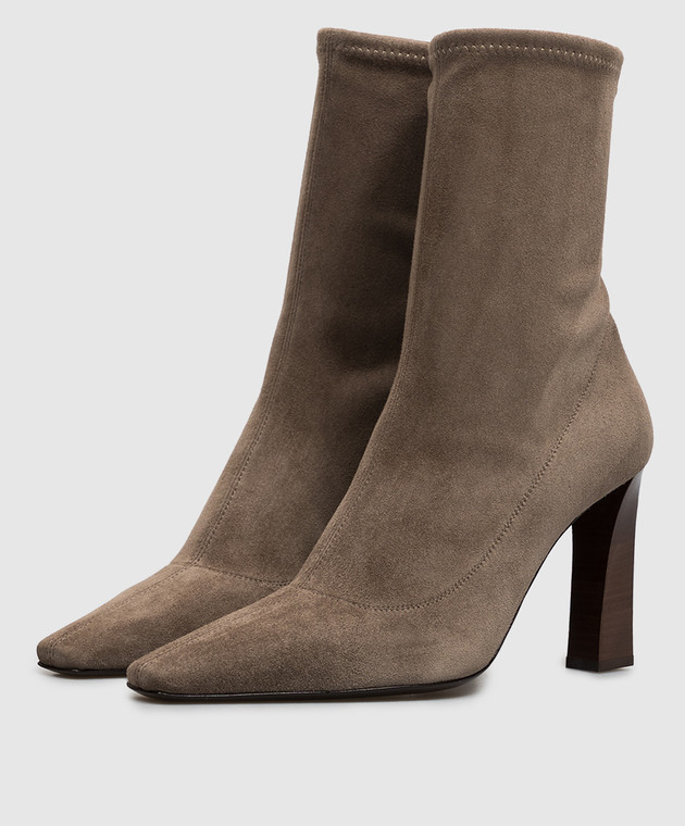 Giuseppe Zanotti Коричневые замшевые ботильоны SEAL I670000 изображение 2