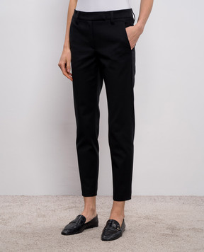 Brunello Cucinelli Чорні штани MA126P7258