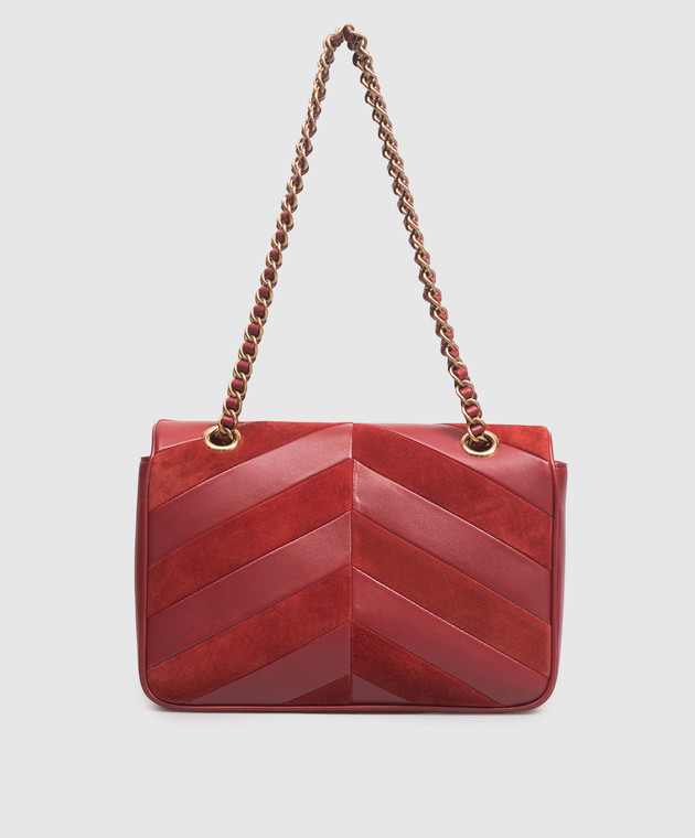 Valentino Червона шкіряна сумка Djuna 9W2B0T55TIE зображення 3