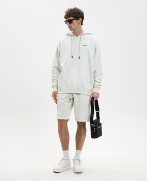 Off-White Зелені шорти з принтом Double Arrow 44MCI013S26F004