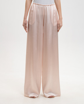 Ermanno Scervino Рожеві штани із шовку D482P764NXE