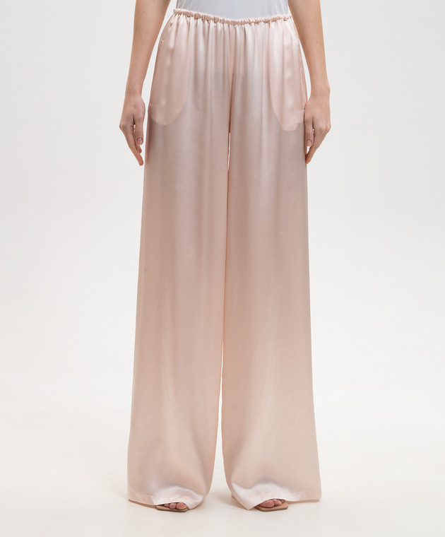 Ermanno Scervino Рожеві штани із шовку D482P764NXE зображення 3