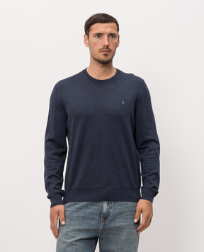 Alexander McQueen Синій джемпер з вовни 875962Q1BHV