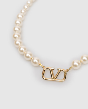Valentino Біле намисто з емблемою VLogo 8W2J0P13UXM