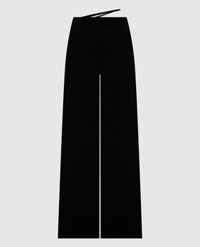 Tom Ford Черные брюки из шерсти с поясом PAW733FAX1861