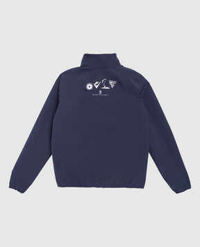 Brunello Cucinelli Дитяча синя куртка BM479O969C