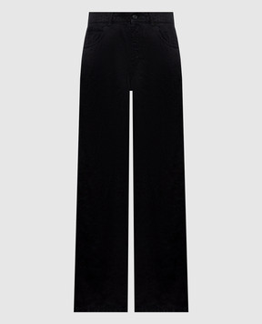 The Row Черные джинсы Eglitta из льна 6525W3654