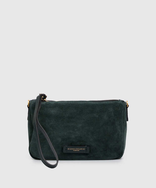 Gianni Chiarini Зеленая замшевая сумка кросс-боди Nora BS10224CMPL