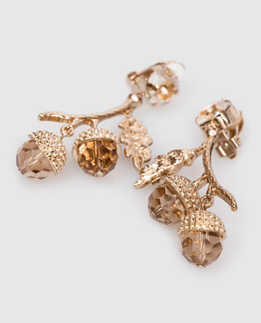 Max Mara Weekend Золотистий комплект AONDE з намиста та сережок-кліпсів WKAONDE