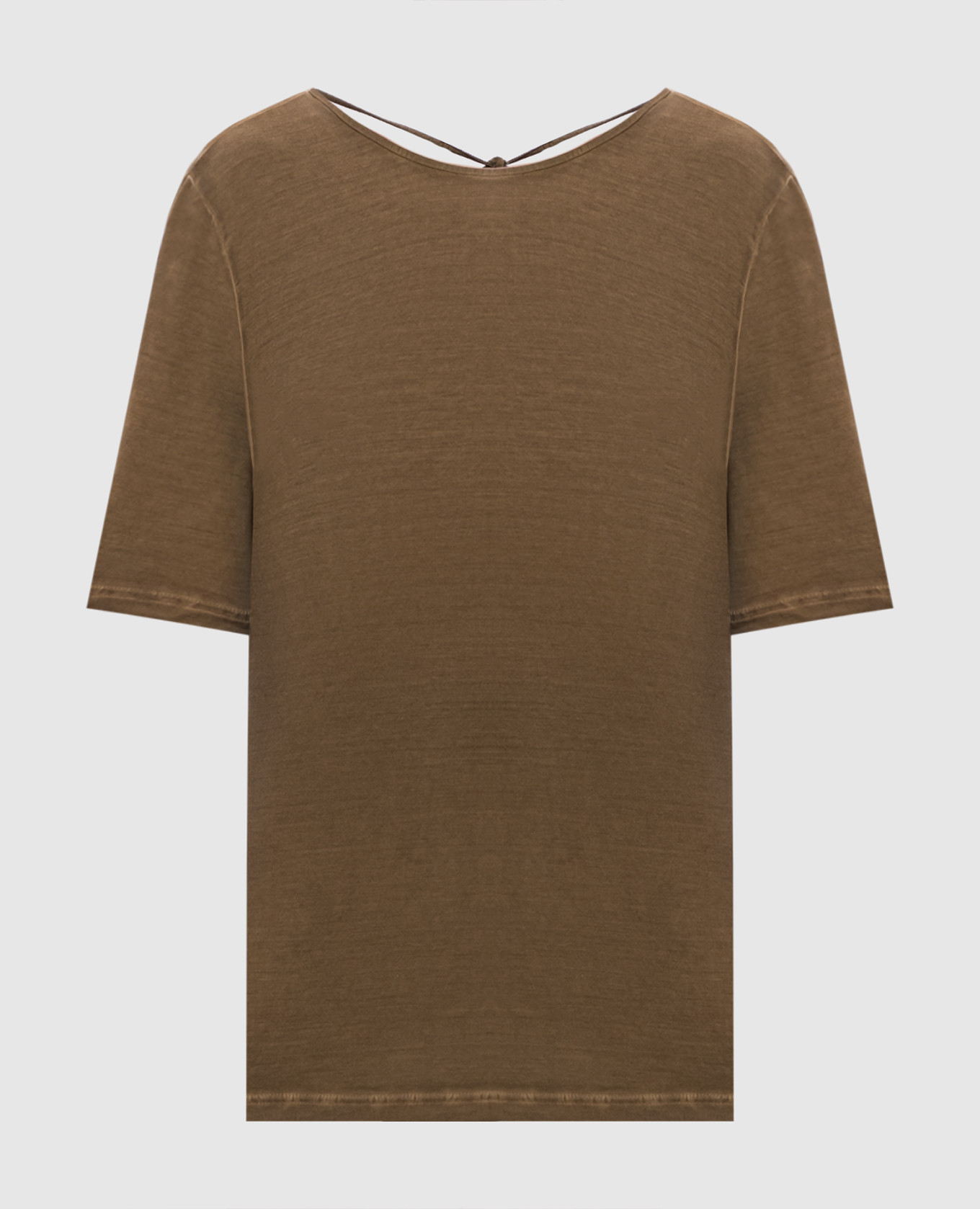 Коричневая футболка Tea