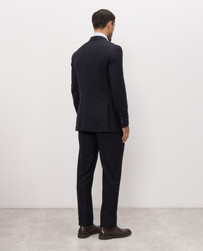 ISAIA Синий костюм из шерсти 524AFI101P9010