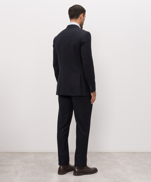 ISAIA Синий костюм из шерсти 524AFI101P9010 изображение 3