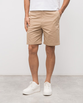 Givenchy Бежеві шорти з нашивкою логотипа BM51PQ15XZ