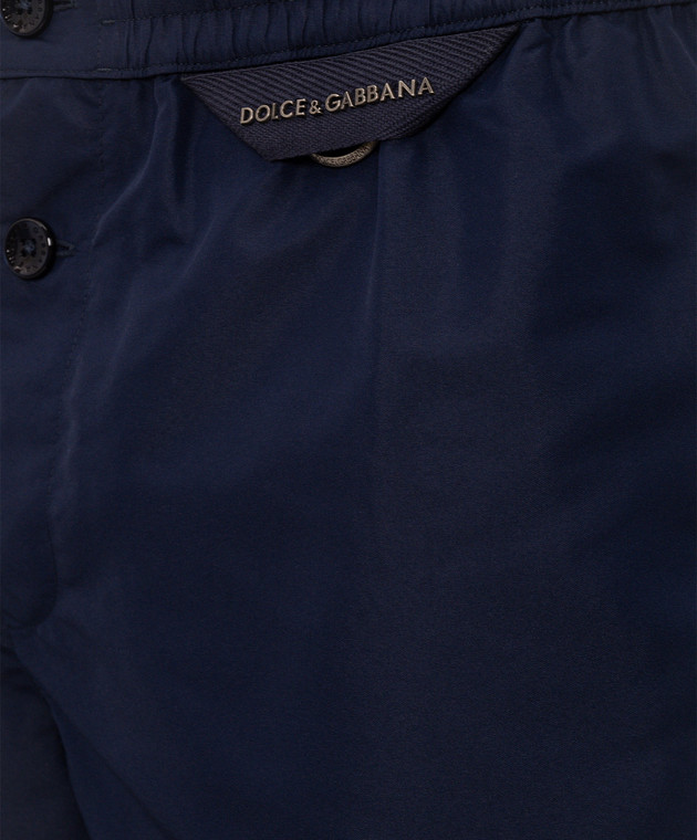 Dolce&Gabbana Синие шорты для плавания M4F74TON0EQ изображение 4