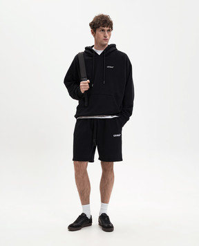 Off-White Черные худи с эмблемой Half Arrow 44MBB085S26F00A