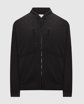 Stone Island Черный бомбер с логотип патч L2S15Q100006S0B22