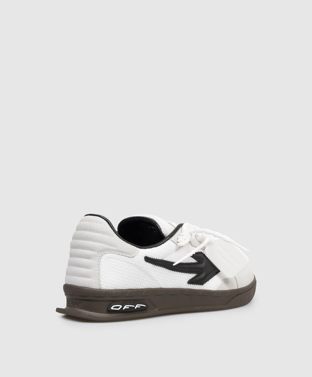 Off-White Білі комбіновані кросівки End Of Play з емблемою OMIA2ALS26FAB001 зображення 3