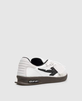 Off-White Белые комбинированные кроссовки End Of Play с эмблемой OMIA2ALS26FAB001
