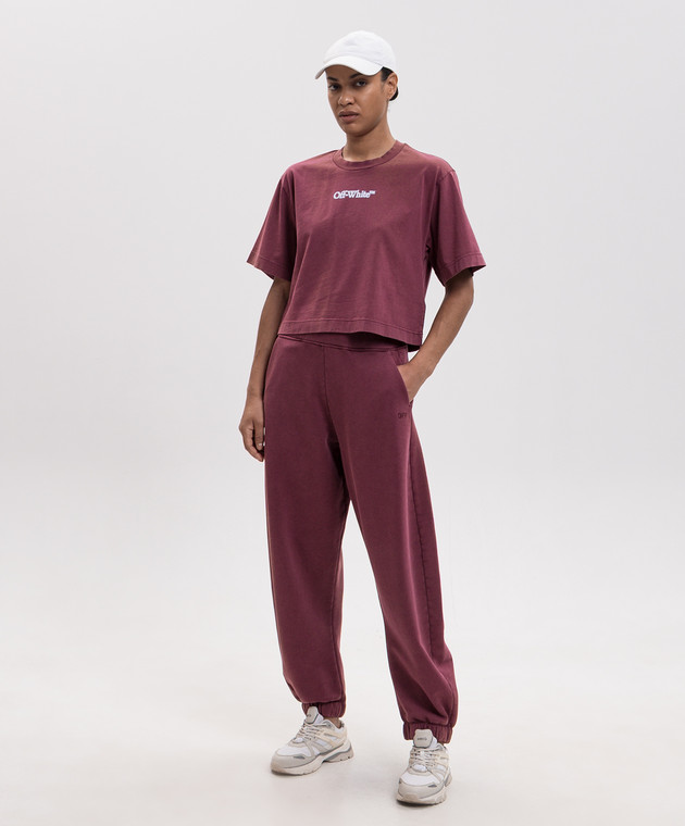 Off-White Рожева футболка Romage 2FA00431T зображення 2