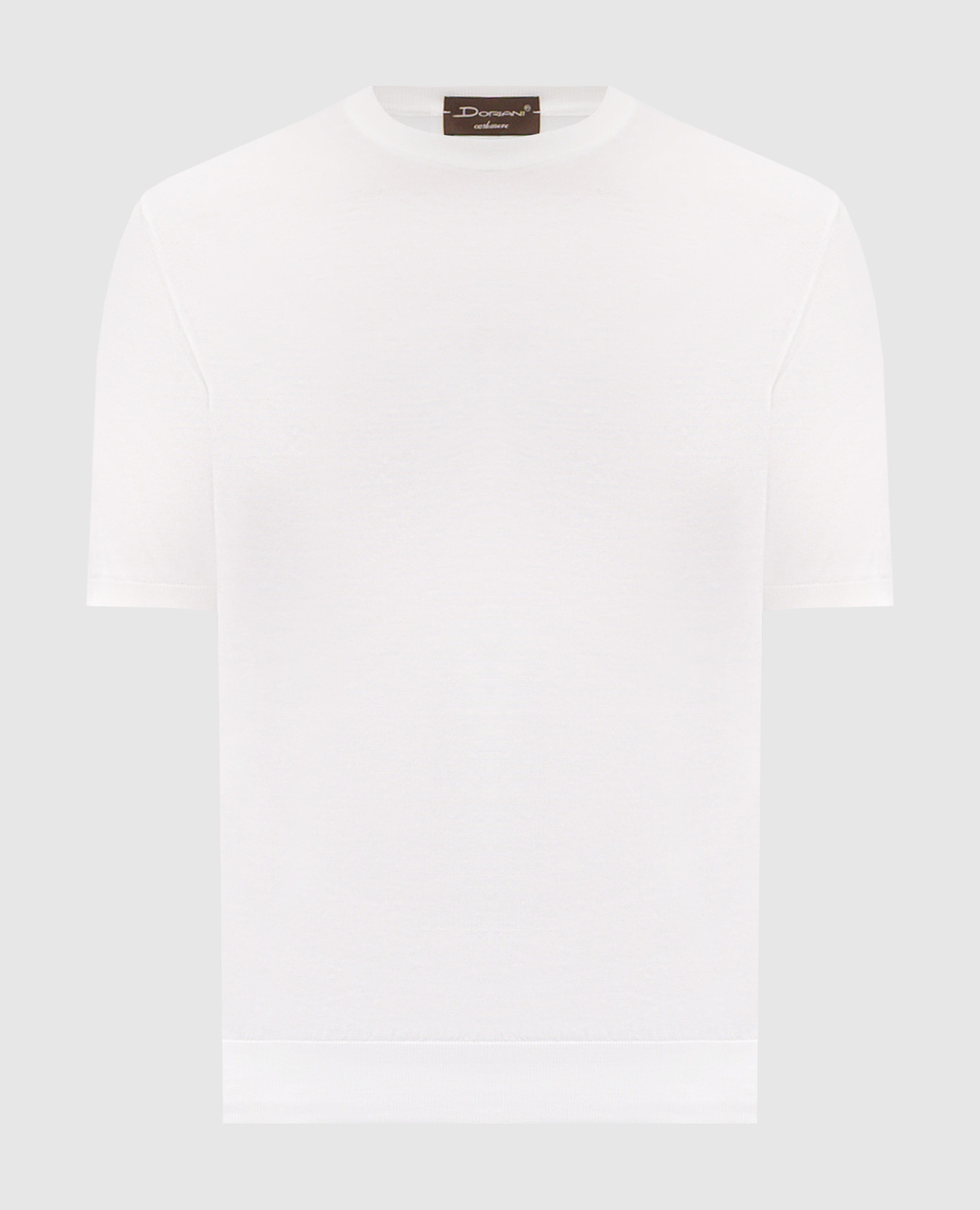 Белая футболка с шелком