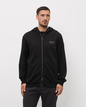 Moncler Чорна спортивна куртка з логотипом L10918G0001089AZY