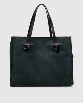 Gianni Chiarini Зелена замшева сумка-тоут Marcella BS12470TMBY