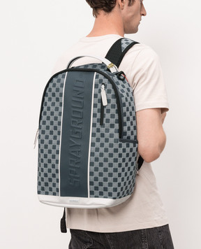 Sprayground Детский серый рюкзак OPTIX GRID 910B8737NSZ