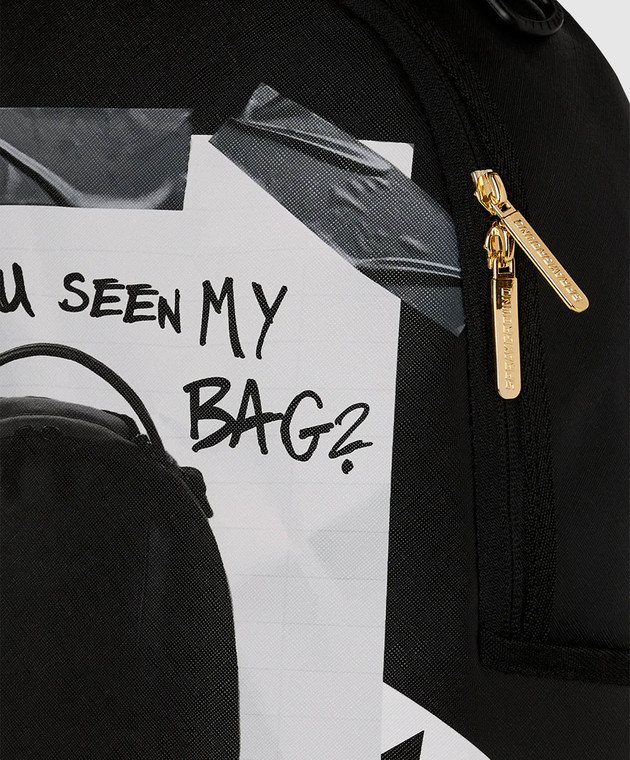 Sprayground Детский черный рюкзак HAVE YOU SEEN MY BAG? 910B8735NSZ изображение 4