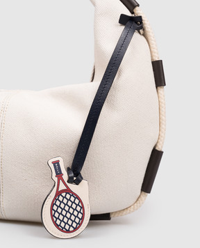 Bally Синий кожаный брелок для сумки Airbag MLO053VT852