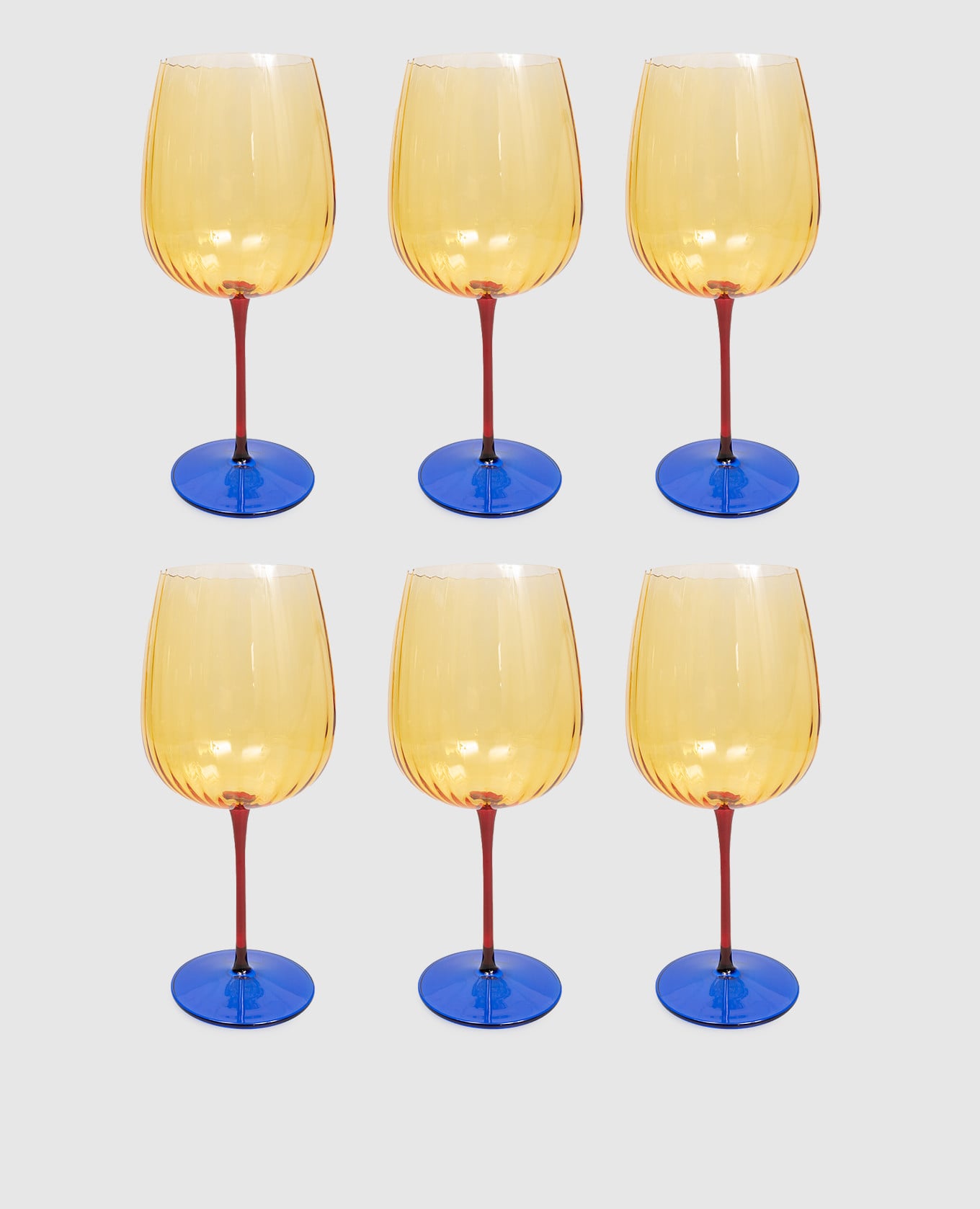 Набор желтых бокалов для джина JOY 6 шт