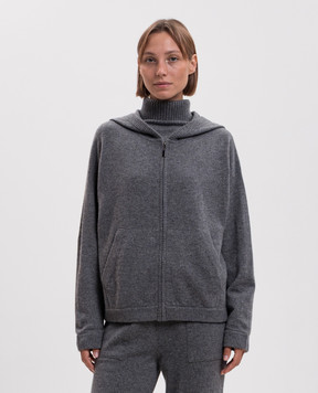 Simonetta Ravizza Серая спортивная куртка Marcel из кашемира F06KN125T10