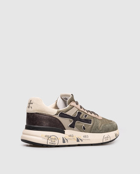 Premiata Комбинированные кроссовки MICK цвета хаки MICK