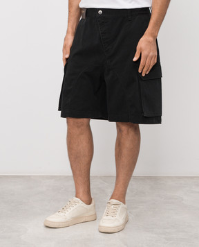 JW Anderson Чорні джинсові шорти-карго з патчем логотипа SR0129PG1933