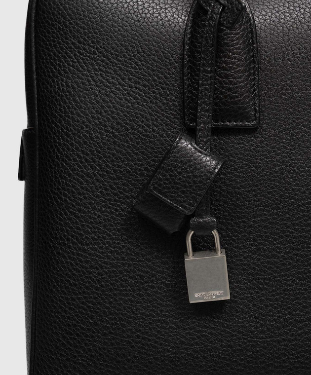 Saint Laurent Чорний шкіряний портфель A003Z0AAGAD зображення 4