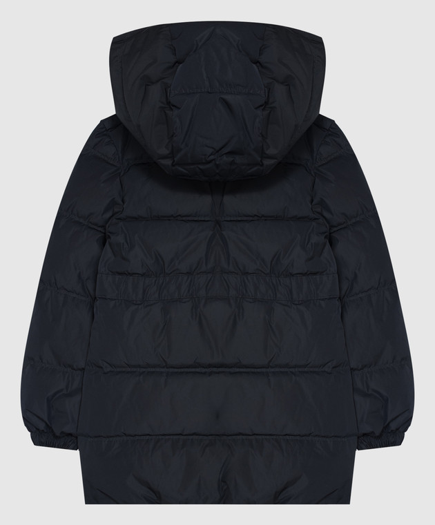 Dolce&Gabbana Детский синий пуховик с монограммой L5JBS9G7Q2B36 изображение 2