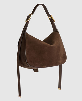 Balenciaga Коричнева сумка з нубуку Clicca 8686722ACJ8