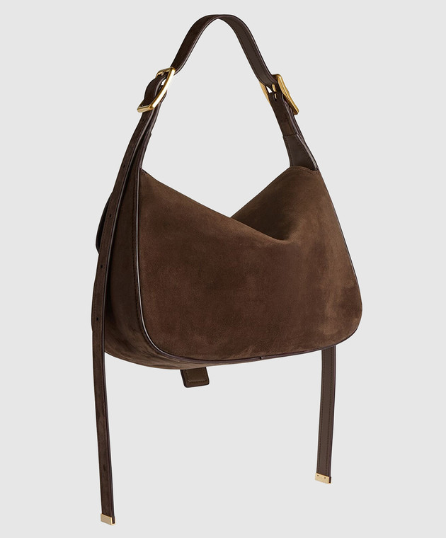 Balenciaga Коричневая сумка из нубука Clicca 8686722ACJ8 изображение 3