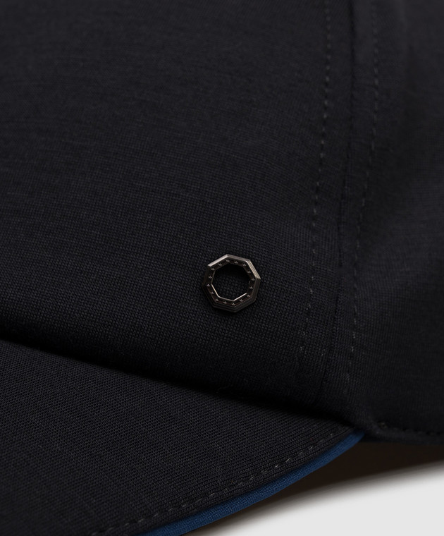 Stefano Ricci Чорна кепка з вовни MCV61TX08EMA0033 зображення 4